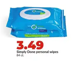 Hy-Vee Simply Done personal wipes offer