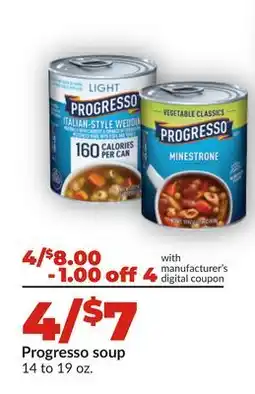 Hy-Vee Progresso soup offer