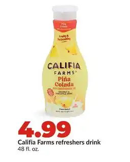 Hy-Vee Califia Farms refreshers drink offer