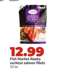 Hy-Vee Fish Market Alaska sockeye salmon fillets offer