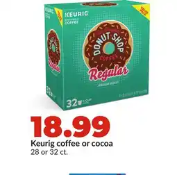 Hy-Vee Keurig coffee or cocoa offer