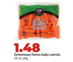 Hy-Vee Grimmway Farms baby carrots offer