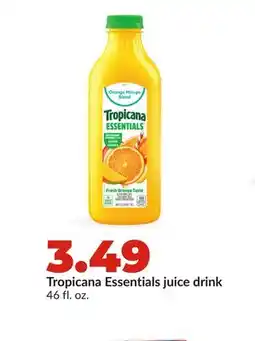 Hy-Vee Tropicana Essentials juice drink offer