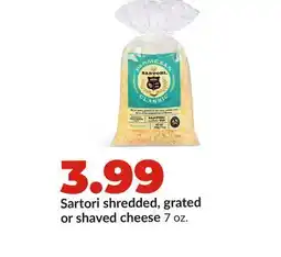Hy-Vee Sartori shredded, grated or shaved cheese offer