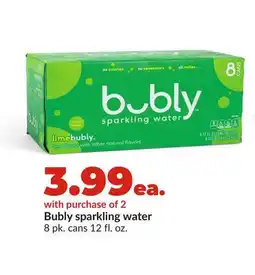 Hy-Vee Bubly sparkling water offer