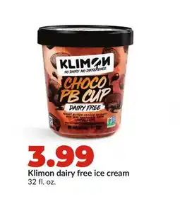 Hy-Vee Klimon dairy free ice cream offer