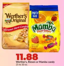 Hy-Vee Werther's, Riesen or Mamba candy offer