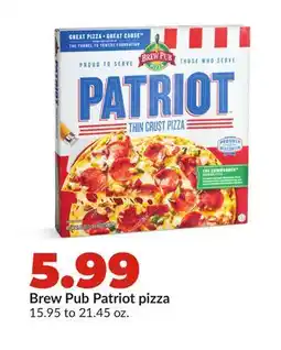 Hy-Vee Brew Pub Patriot pizza offer