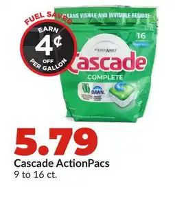 Hy-Vee Cascade ActionPacs offer