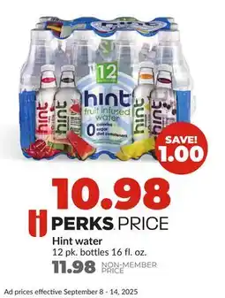 Hy-Vee Hint water offer