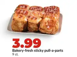 Hy-Vee Bakery-fresh sticky pull-a-parts offer
