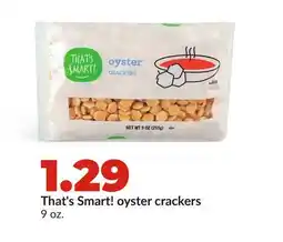 Hy-Vee That's Smart! oyster crackers offer
