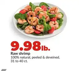 Hy-Vee Raw shrimp offer