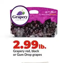 Hy-Vee Grapery red, black or Gum Drop grapes offer