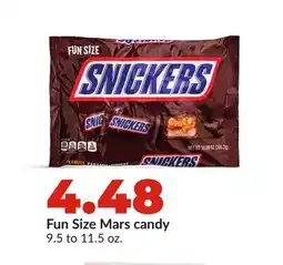 Hy-Vee Fun Size Mars candy offer