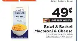 ShopRite Bowl & Basket Macaroni & Cheese offer
