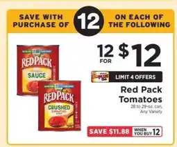 ShopRite Red Pack Tomatoes offer