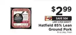 ShopRite Hatfield 85% Lean Ground Pork offer