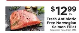 ShopRite Fresh Antibiotic Free Norwegian Salmon Fillet offer