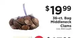 ShopRite 36-ct. Bag Middleneck Clams offer