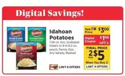 ShopRite Idahoan Potatoes offer