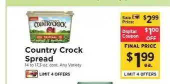 ShopRite Country Crock Spread offer