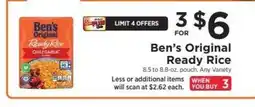 ShopRite Ben's Original Ready Rice offer