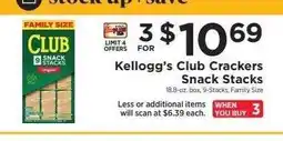 ShopRite Kellogg's Club Crackers Snack Stacks offer