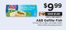 ShopRite A & B Gefilte Fish offer