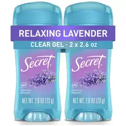 Walgreens Clear Gel Antiperspirant and Deodorant for Women Relaxing Lavender offer