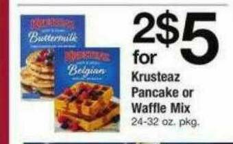 ACME Krusteaz Pancake Or Waffle Mix offer