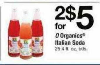 ACME O Organics Italian Soda offer