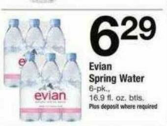 ACME Evian Spring Water offer
