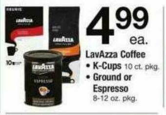 ACME LavAzza Coffee K-cups, Ground Or Espresso offer
