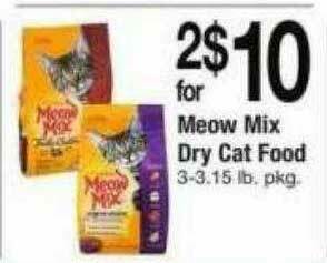 ACME Meow Mix Dry Cat Food offer