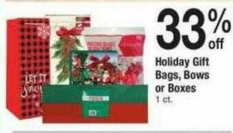 ACME Holiday Gift Bags, Bows Or Boxes offer