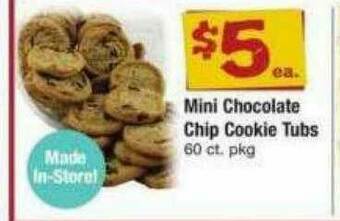 ACME Mini Chocolate Chip Cookie Tubs offer