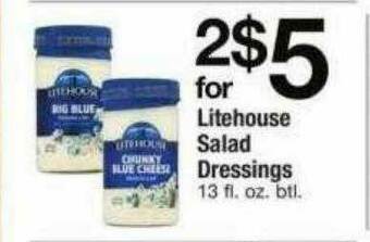 ACME Litehouse Salad Dressings offer
