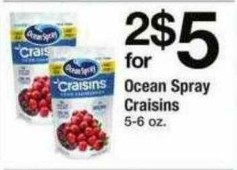 ACME Ocean Spray Craisins offer