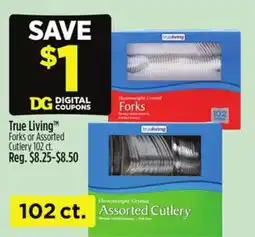 Dollar General True Living Forks or Assorted Cutlery offer