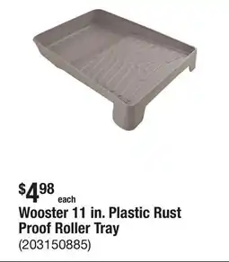 The Home Depot Wooster 11 in. Plastic Rust Proof Roller Tray offer
