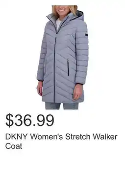 Costco DKNY Women's Stretch Walker Coat offer
