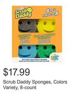 Costco Scrub Daddy Sponges, Colors Variety, 8-count offer