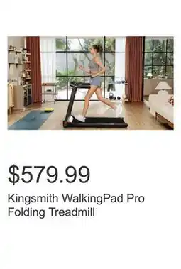 Costco Kingsmith WalkingPad Pro Folding Treadmill offer