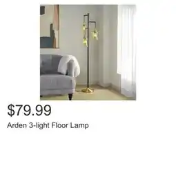 Costco Arden 3-light Floor Lamp offer