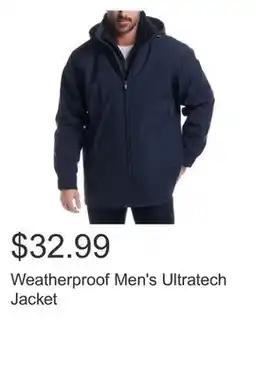 Costco Weatherproof Men's Ultratech Jacket offer