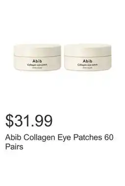 Costco Abib Collagen Eye Patches 60 Pairs offer