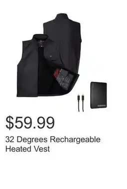 Costco 32 Degrees Rechargeable Heated Vest offer