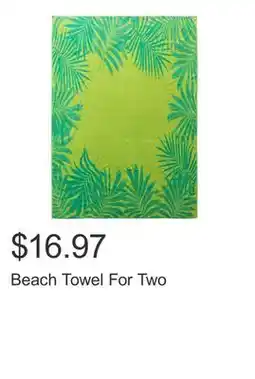 Costco Beach Towel For Two offer