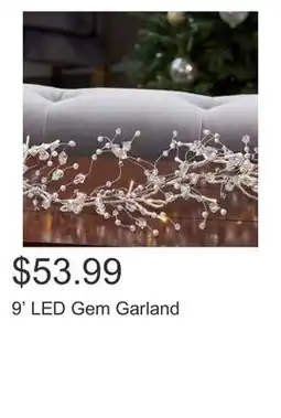 Costco 9' LED Gem Garland offer